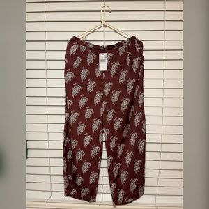 NWT Mango brown culottes